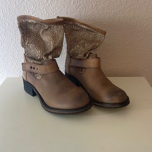 Free People Crochet Beau Boot - Burnt Tan